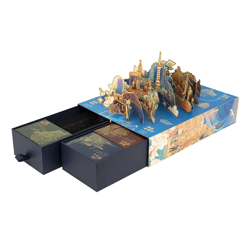 Caja de papel con cajón de cartón