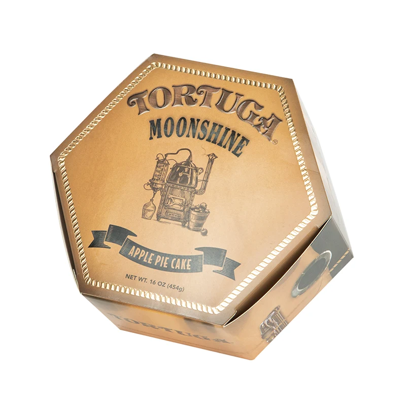 Caja de papel de regalo hexagonal