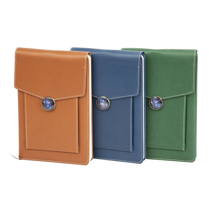 Cuaderno con diseño de cubierta de lino