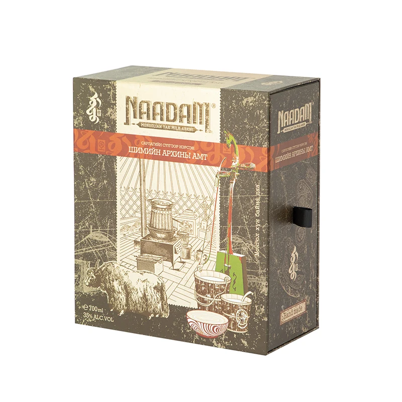 Caja de papel de regalo con logotipo de impresión